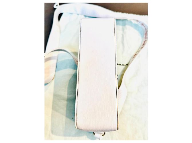 Off White Off-White Borsa a tracolla "Main Label" in pelle bianca Nero Bianco - vista 11