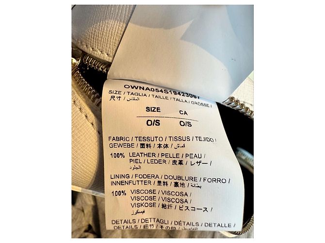 Off White Off-White Borsa a tracolla "Main Label" in pelle bianca Nero Bianco - vista 16