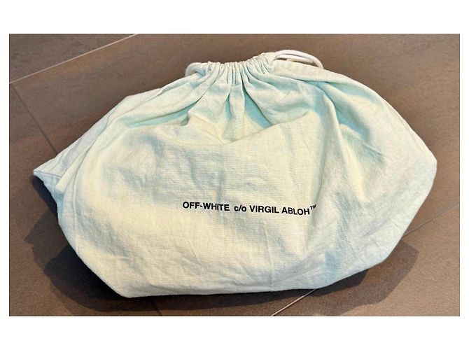 Off White Off-White Borsa a tracolla "Main Label" in pelle bianca Nero Bianco - vista 17