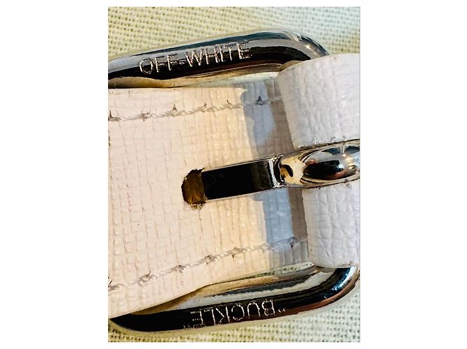 Off White Off-White Borsa a tracolla "Main Label" in pelle bianca Nero Bianco - vista 4