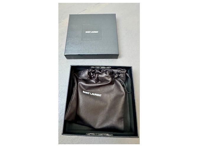 Bracciale a maglia curb Saint Laurent dorato D'oro - vista 10