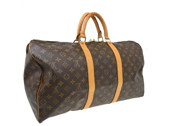 Louis Vuitton Keepall Monogram Canvas 50 Marrone - vista 2