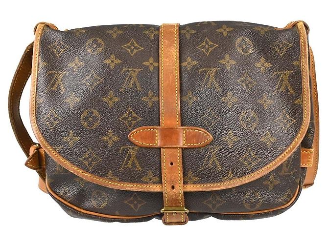 Louis Vuitton Saumur Monogram Canvas 30 Marrone - vista 2