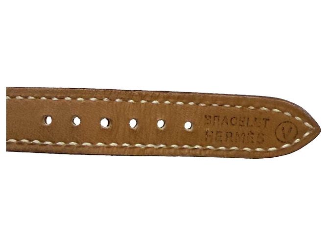 Orologio Hermès Kelly Oro e Marrone Acciaio Inossidabile - vista 7