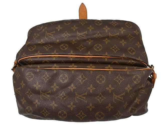 Louis Vuitton Saumur Monogram Canvas 35 Marrone - vista 5