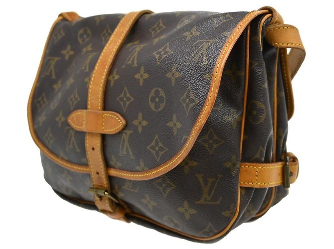 Louis Vuitton Saumur Monogram Canvas 30 Marrone - vista 2