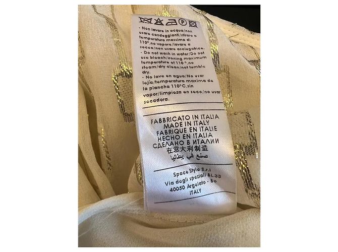 Autre Marque Simona Corsellini asymmetrisches Seidenkleid mit Kettenprint - Ansicht 6