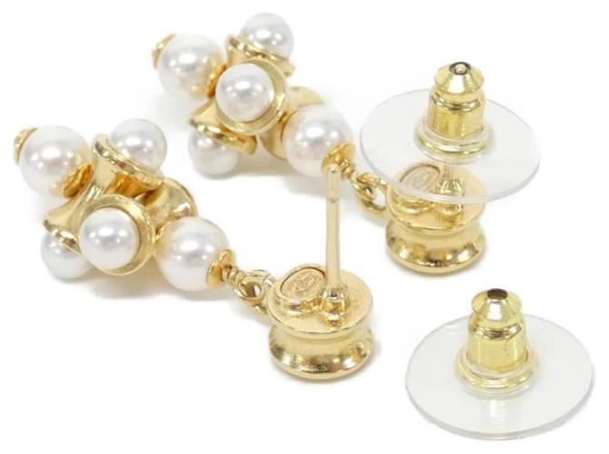 Orecchini Chanel ABH297 Bianco D'oro - vista 3
