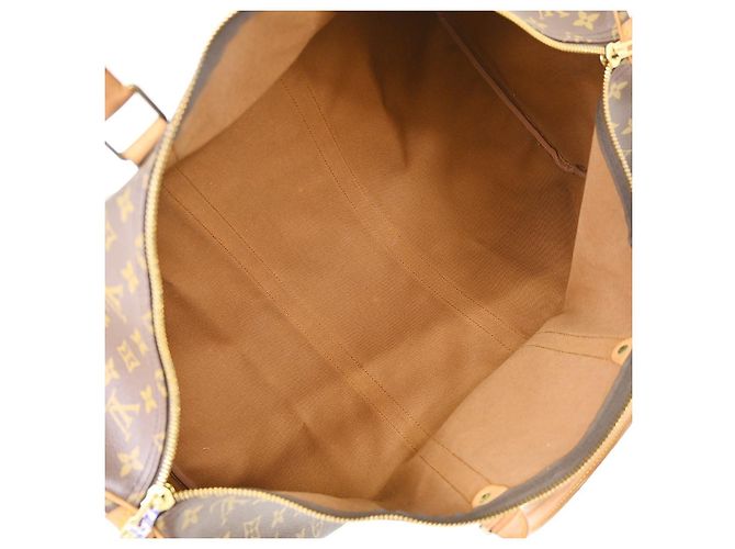 Louis Vuitton Keepall Monogram Canvas 55 Castaño - vista 3