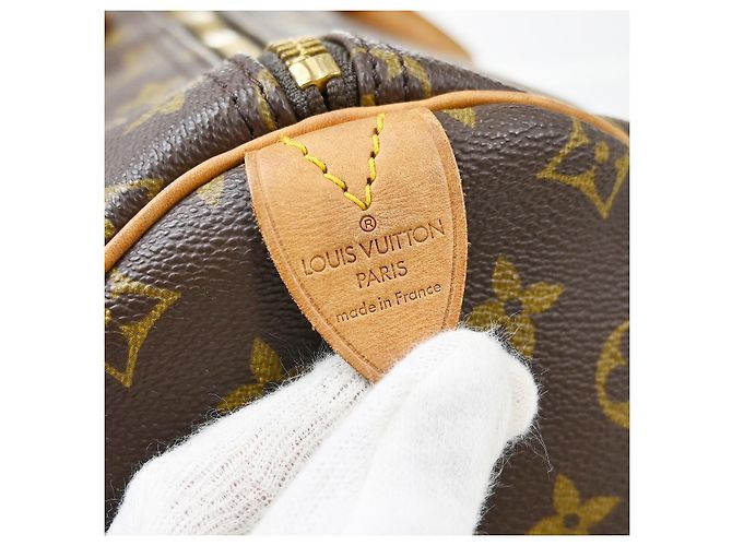 Louis Vuitton Keepall Monogram Canvas 55 Castaño - vista 4