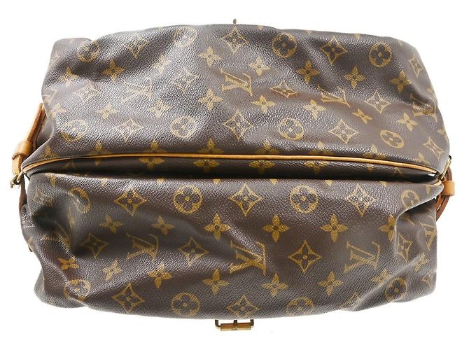 Louis Vuitton Saumur Monogram Canvas 35 Marrone - vista 7