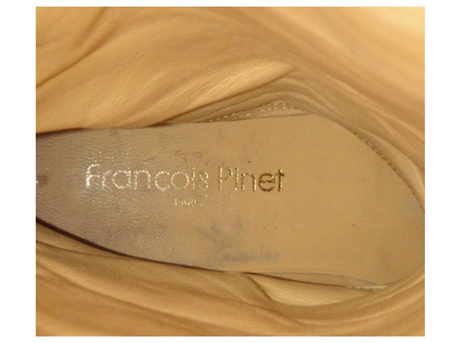 Autre Marque François Pinet Overknee-Stiefel aus schwarzem Wildleder - Ansicht 6