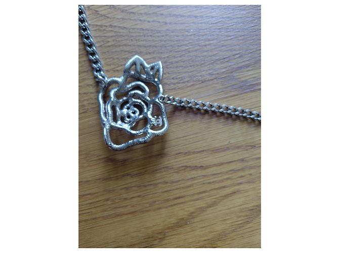 Cintura a Catena Chanel Camelia e Logo CC Argento - vista 5