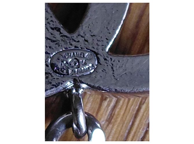 Chanel Kettengürtel mit CC-Logos Aus weiß Silber Hardware - Ansicht 6