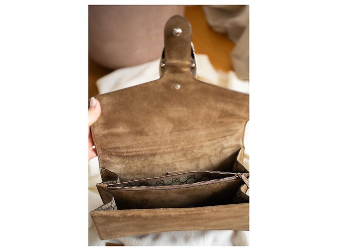 Gucci Dionysus GG Supreme Borsa a Tracolla Large Marrone Beige - vista 15