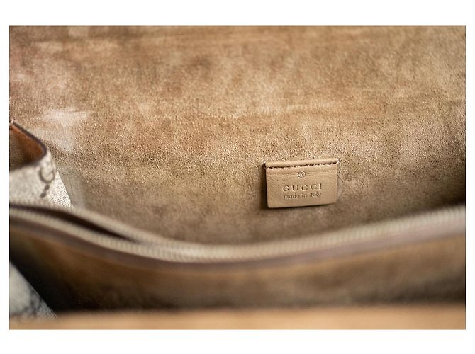 Gucci Dionysus GG Supreme Borsa a Tracolla Large Marrone Beige - vista 20