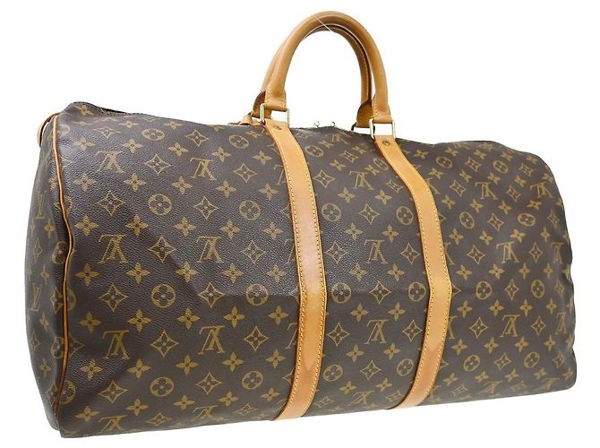 Keepall Tasche Louis Vuitton Monogram Canvas 55 Braun - Ansicht 2