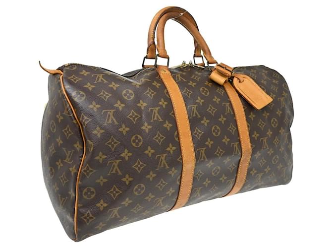 Louis Vuitton Keepall Monogram Canvas 50 Marrone - vista 2