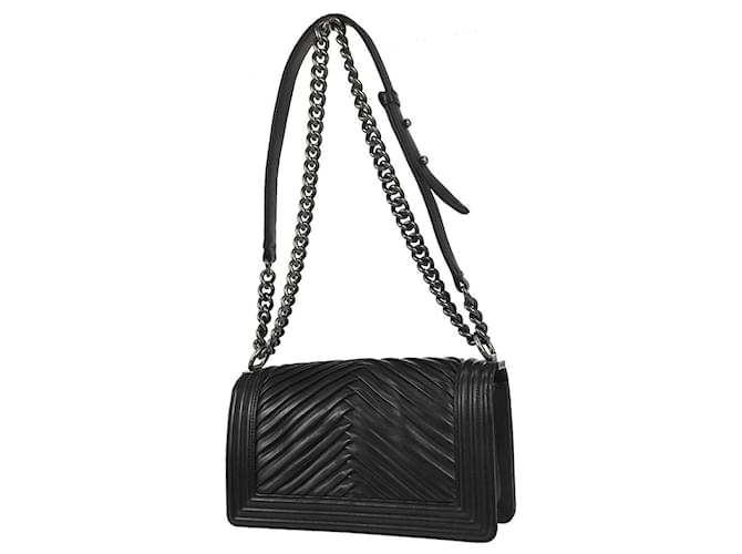 Chanel Boy Chanel trapuntato medium Nero - vista 2