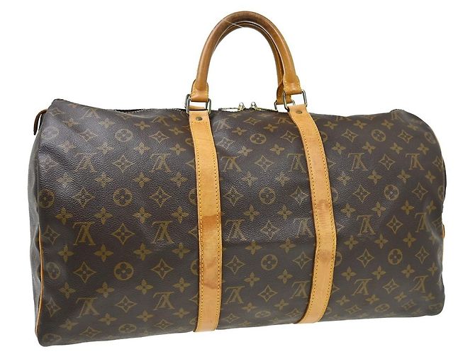 Louis Vuitton Keepall Monogram Canvas 50 Marrone - vista 2