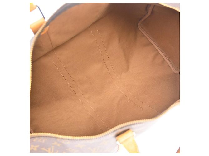 Louis Vuitton Keepall Monogram Canvas 50 Marrone - vista 3