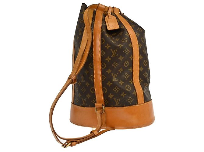 Zaino Louis Vuitton Randonnee Monogram Canvas GM Marrone - vista 2
