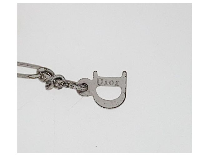 Collana Christian Dior Logo Argentata Argento - vista 5
