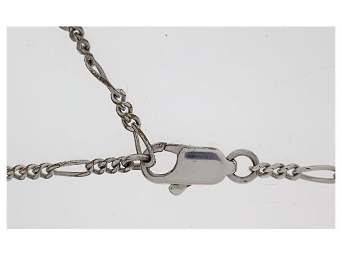 Collana Christian Dior Logo Argentata Argento - vista 6