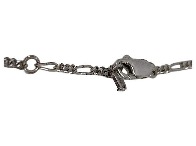 Collana Christian Dior Logo Argentata Argento - vista 8
