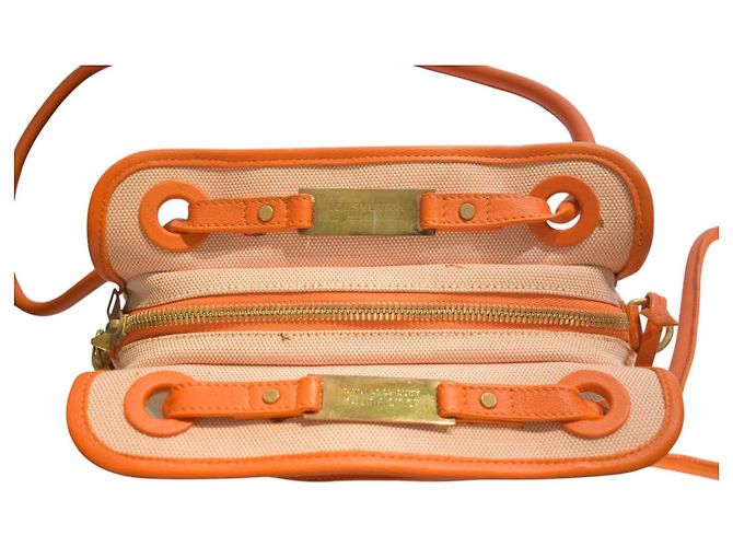 Louis Vuitton Antigua Cabas PM Tela Orange Arancione - vista 14