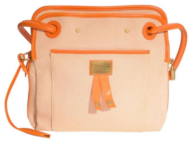 Louis Vuitton Antigua Cabas PM Tela Orange Arancione - vista 5