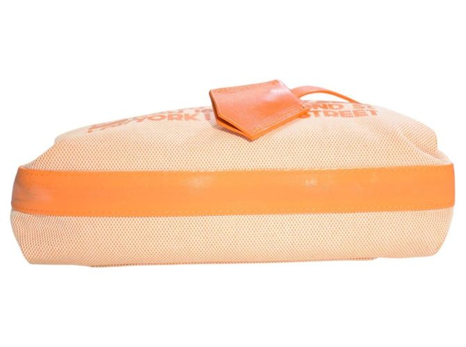 Louis Vuitton Antigua Cabas PM Tela Orange Arancione - vista 9