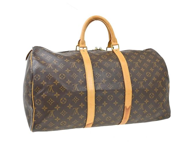 Louis Vuitton Keepall Monogram Canvas 50 Marrone - vista 2