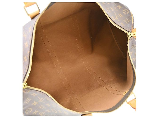 Louis Vuitton Keepall Monogram Canvas 50 Marrone - vista 3