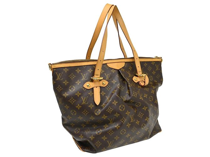 Sac à main Louis Vuitton Palermo Monogram Canvas GM Marron - vue 2