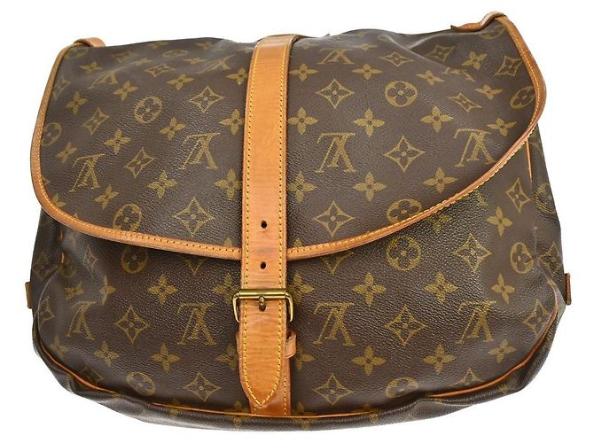 Louis Vuitton Saumur Monogram Canvas 35 Brown - view 2