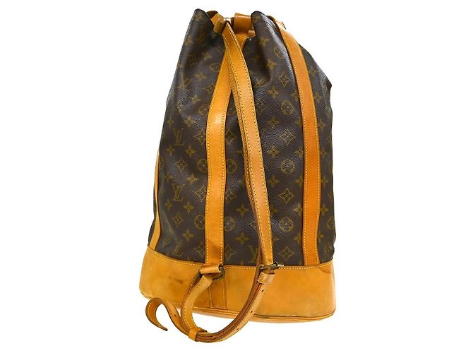 Zaino Louis Vuitton Randonnee Monogram Canvas GM Marrone - vista 2
