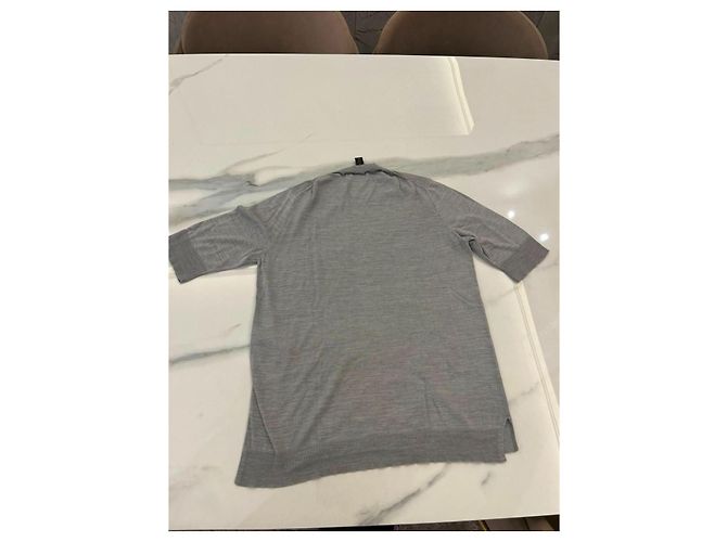 Camiseta Louis Vuitton gris de seda y algodón - vista 2