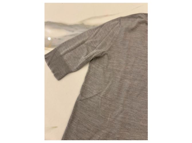 Camiseta Louis Vuitton gris de seda y algodón - vista 4