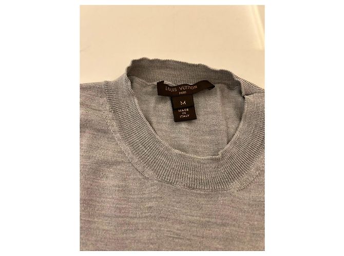 Camiseta Louis Vuitton gris de seda y algodón - vista 6