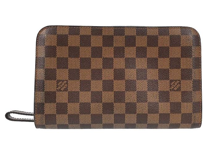 Louis Vuitton Pochette Saint Louis Damier Ebene Marrone - vista 2