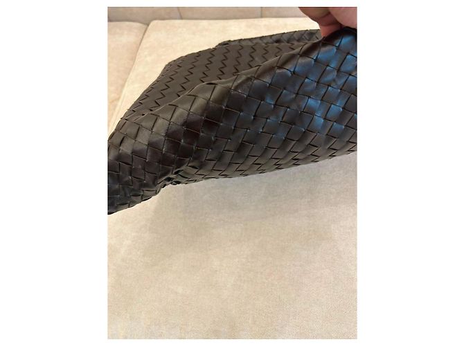 Bottega Veneta Borsa Hop Pelle Intrecciato Marrone - vista 5