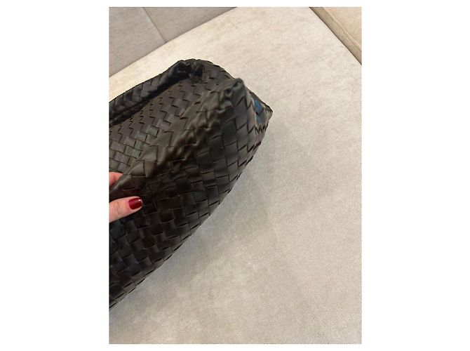 Bottega Veneta Borsa Hop Pelle Intrecciato Marrone - vista 7
