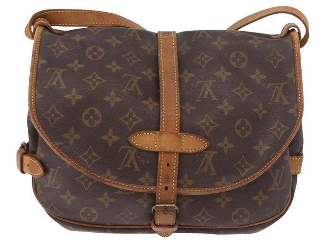 Louis Vuitton Saumur Monogram Canvas 30 Marrone - vista 2
