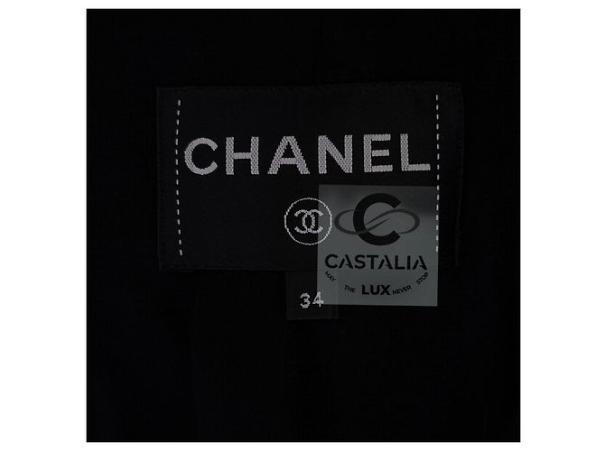 Chanel Completo Tailleur Tweed Nero e Oro Egypt Métiers d’Art - vista 8