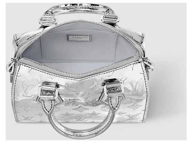 Borsa Louis Vuitton Speedy 20 Monogram Mirror Metallico - vista 2