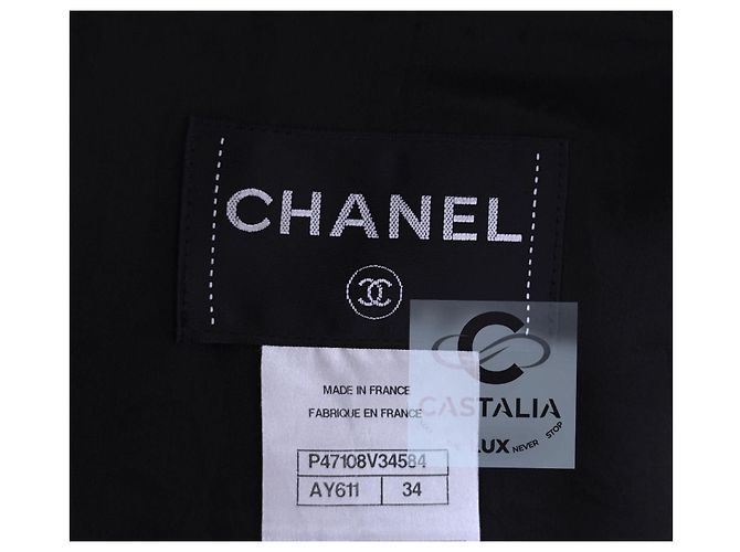 Chanel Giacca in Tweed Globalization Blu Navy Blu scuro - vista 6