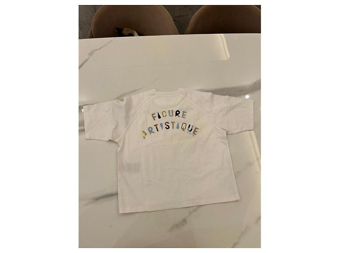 T-shirt Hermès Figure Artistique Cotone Bianco Multicolore - vista 2
