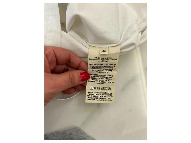 T-shirt Hermès Figure Artistique Cotone Bianco Multicolore - vista 7