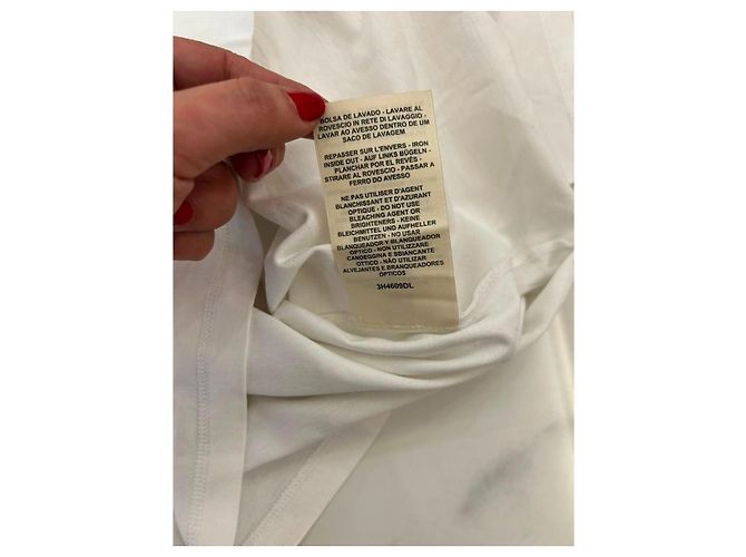 T-shirt Hermès Figure Artistique Cotone Bianco Multicolore - vista 8